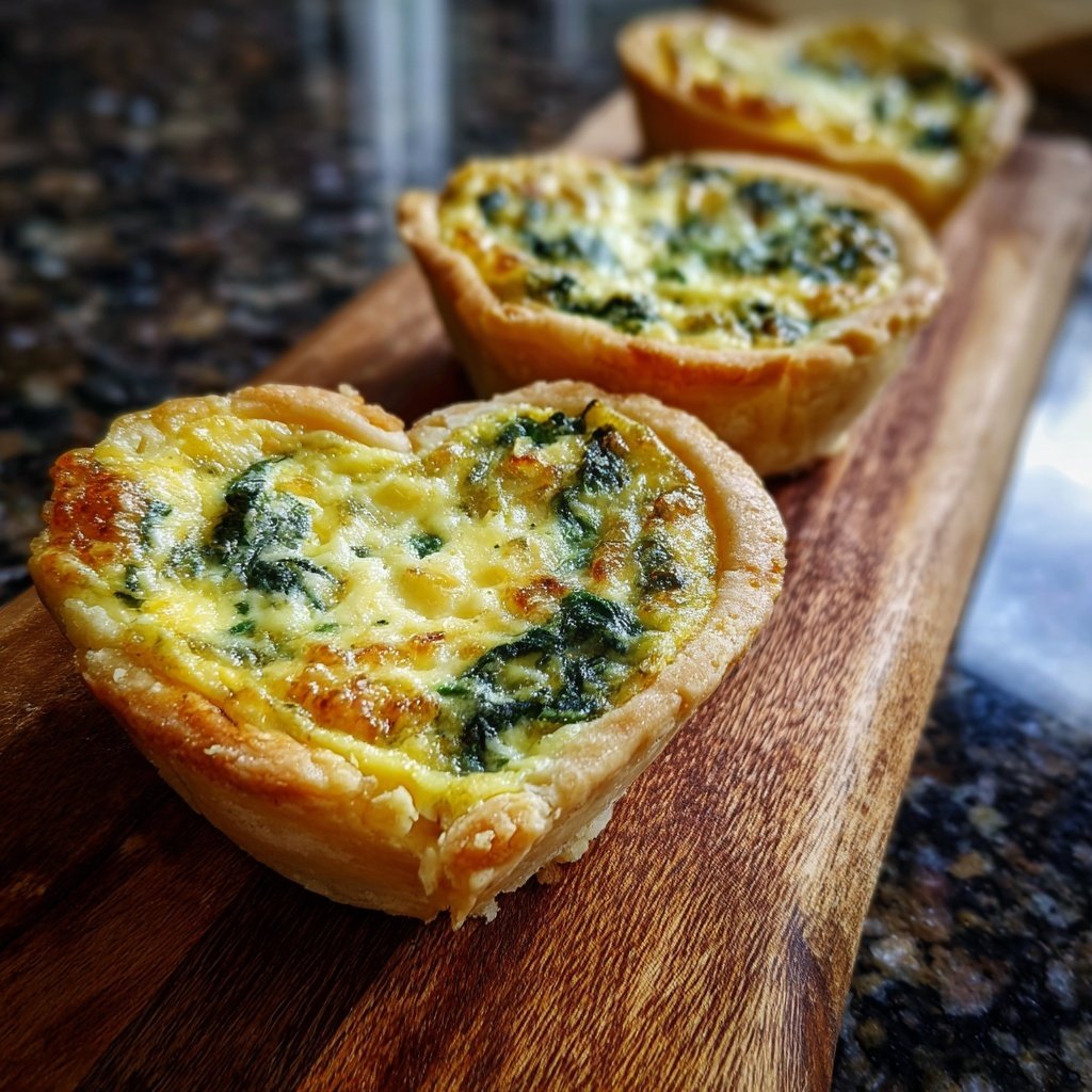 Mini-Quiches in Herzform