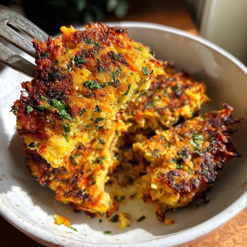 Karotten Puffer Aus Der Pfanne