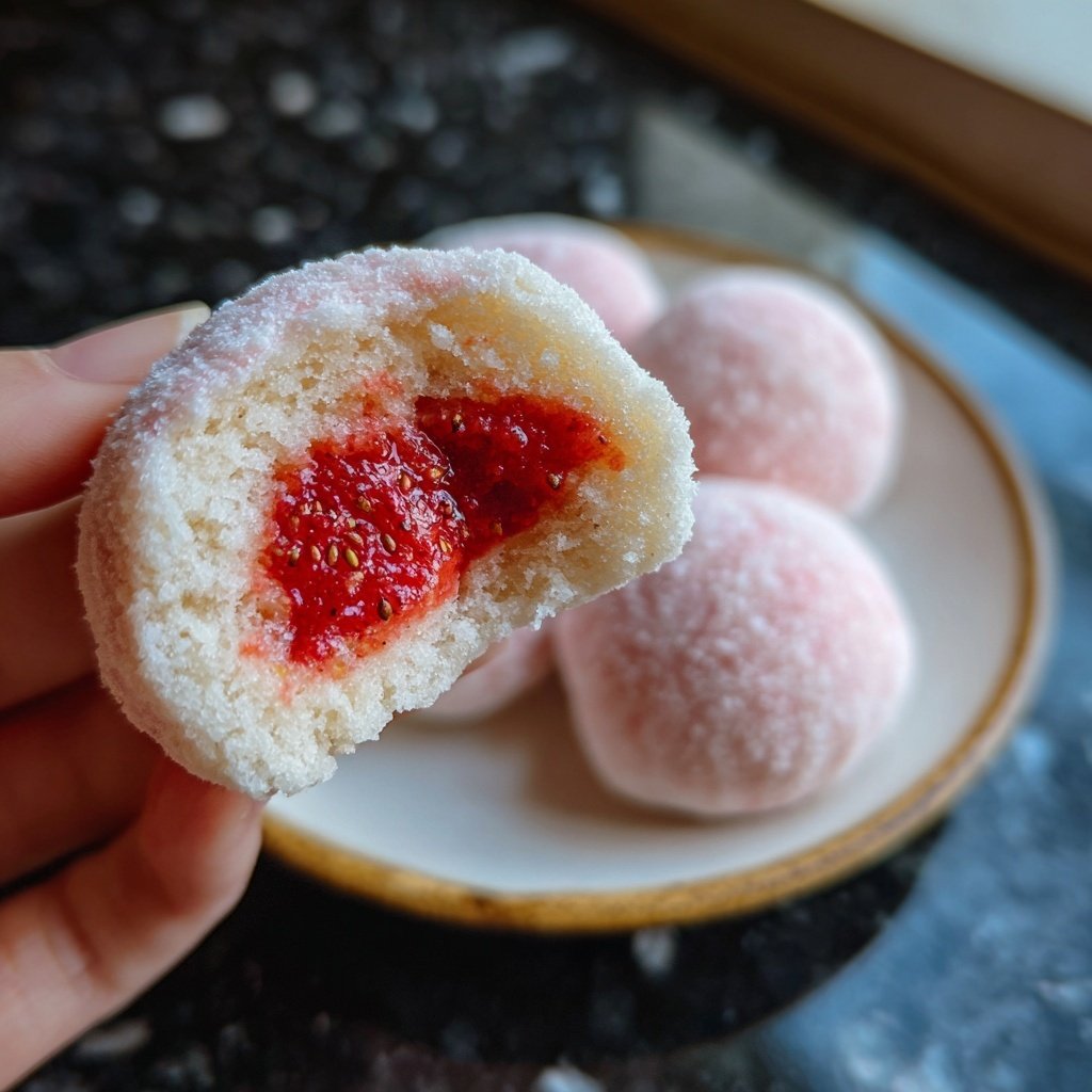 Erdbeer-Mochi