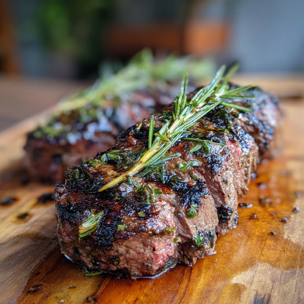 Gegrilltes Rinderfilet Mit Rosmarin