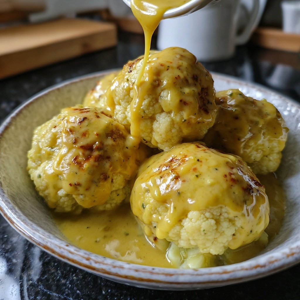 Blumenkohl mit Senfsauce