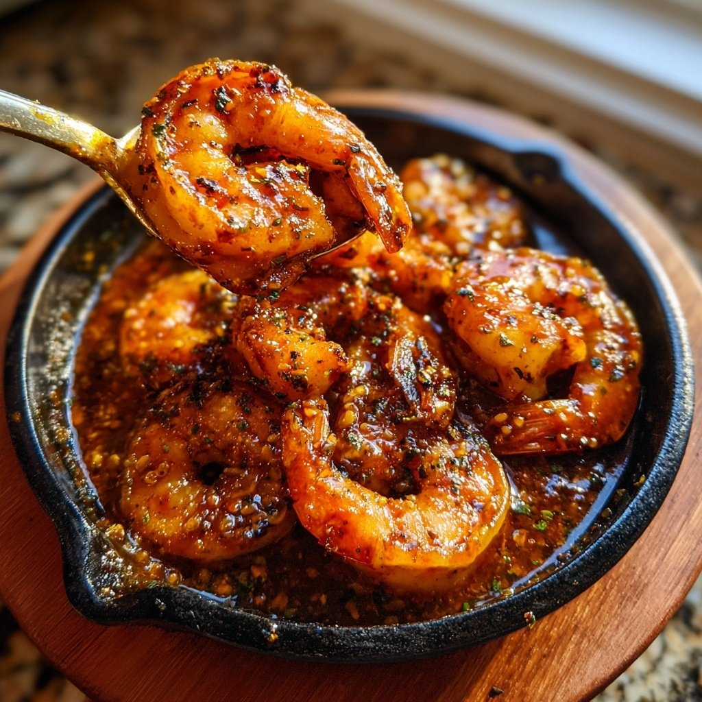 Garnelen in Vanille-Chili-Butter