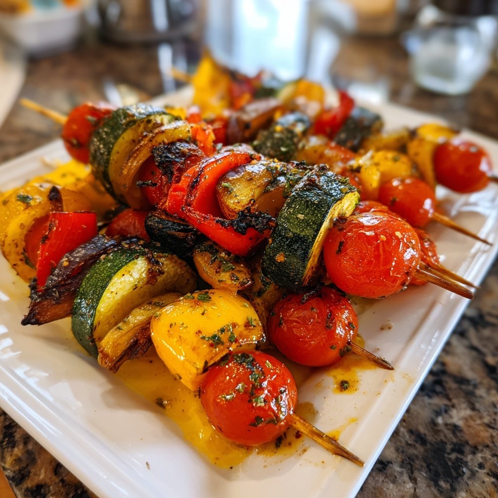 Gegrillte Gemüse Spieße