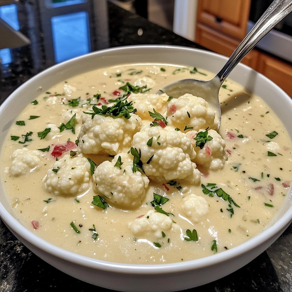 Blumenkohlsuppe ohne Aufwand