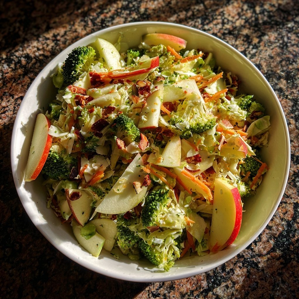 Brokkoli-Salat mit Apfel – Frisch und fruchtig