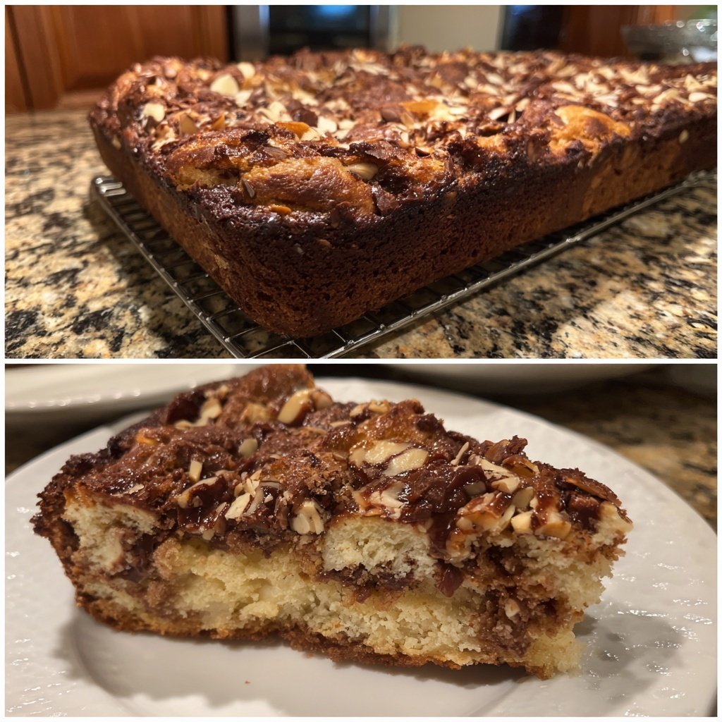 Bananenkuchen mit Mandeln und Kakao